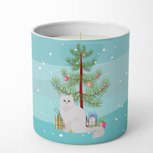 Load image into Gallery viewer, Chinchilla Persian Longhair Cat Merry Christmas 10 oz Decorative Soy Candle