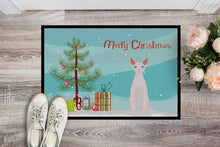 Load image into Gallery viewer, Devon Rex #2 Cat Merry Christmas Doormat - 18x27 Decorative Floor Mat – Indoor/Outdoor Rug with Artistic Flair CK4763MAT