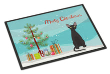 Load image into Gallery viewer, Devon Rex #3 Cat Merry Christmas Doormat - 18x27 Decorative Floor Mat – Indoor/Outdoor Rug with Artistic Flair CK4764MAT