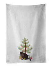 Load image into Gallery viewer, European Burmese Cat Merry Christmas White Kitchen Towel Set of 2