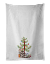 Load image into Gallery viewer, Foldex Exotic Fold Cat Merry Christmas White Kitchen Towel Set of 2