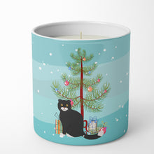 Load image into Gallery viewer, Foldex Exotic Fold #2 Cat Merry Christmas 10 oz Decorative Soy Candle