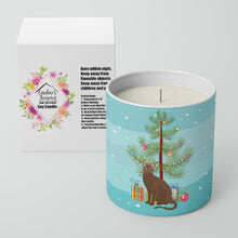 Load image into Gallery viewer, Havana Brown Cat Merry Christmas 10 oz Decorative Soy Candle