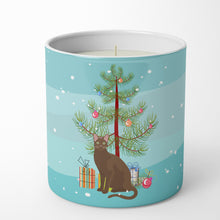 Load image into Gallery viewer, Havana Brown Cat Merry Christmas 10 oz Decorative Soy Candle