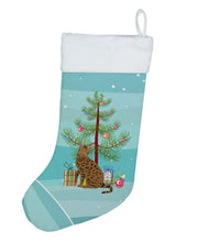 Load image into Gallery viewer, Ocicat #2 Cat Merry Christmas Christmas Stocking