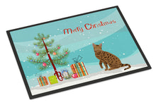 Load image into Gallery viewer, Ocicat #2 Cat Merry Christmas Doormat - 24x36 Decorative Floor Mat – Indoor/Outdoor Rug with Artistic Flair CK4780JMAT