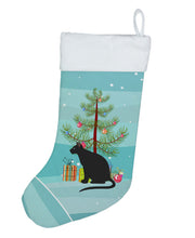 Load image into Gallery viewer, Ojos Azules Cat Merry Christmas Christmas Stocking