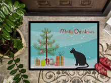 Load image into Gallery viewer, Ojos Azules Cat Merry Christmas Doormat - 24x36 Decorative Floor Mat – Indoor/Outdoor Rug with Artistic Flair CK4781JMAT