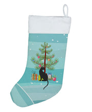 Load image into Gallery viewer, Pantherette Cat Merry Christmas Christmas Stocking