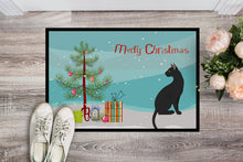 Load image into Gallery viewer, Pantherette Cat Merry Christmas Doormat - 24x36 Decorative Floor Mat – Indoor/Outdoor Rug with Artistic Flair CK4784JMAT