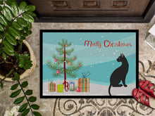 Load image into Gallery viewer, Pantherette Cat Merry Christmas Doormat - 24x36 Decorative Floor Mat – Indoor/Outdoor Rug with Artistic Flair CK4784JMAT