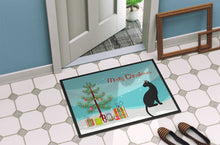 Load image into Gallery viewer, Pantherette Cat Merry Christmas Doormat - 24x36 Decorative Floor Mat – Indoor/Outdoor Rug with Artistic Flair CK4784JMAT