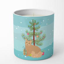 Load image into Gallery viewer, Selkirk Rex Cat Merry Christmas 10 oz Decorative Soy Candle