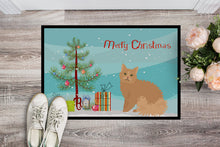 Load image into Gallery viewer, Selkirk Rex Cat Merry Christmas Doormat - 24x36 Decorative Floor Mat – Indoor/Outdoor Rug with Artistic Flair CK4790JMAT