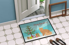 Load image into Gallery viewer, Selkirk Rex Cat Merry Christmas Doormat - 24x36 Decorative Floor Mat – Indoor/Outdoor Rug with Artistic Flair CK4790JMAT