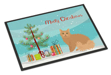Load image into Gallery viewer, Selkirk Rex Cat Merry Christmas Doormat - 24x36 Decorative Floor Mat – Indoor/Outdoor Rug with Artistic Flair CK4790JMAT