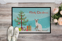 Load image into Gallery viewer, Siamese Modern Cat Merry Christmas Doormat - 24x36 Decorative Floor Mat – Indoor/Outdoor Rug with Artistic Flair CK4792JMAT