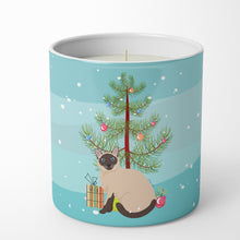 Load image into Gallery viewer, Siamese Traditional Cat Merry Christmas 10 oz Decorative Soy Candle