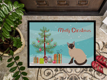 Load image into Gallery viewer, Siamese Traditional Cat Merry Christmas Doormat - 18x27 Decorative Floor Mat – Indoor/Outdoor Rug with Artistic Flair CK4793MAT