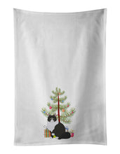 Load image into Gallery viewer, Siberian Forest Cat Merry Christmas White Kitchen Towel Set of 2