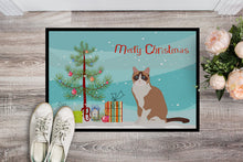 Load image into Gallery viewer, Snowshoe #2 Cat Merry Christmas Doormat - 24x36 Decorative Floor Mat – Indoor/Outdoor Rug with Artistic Flair CK4798JMAT