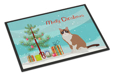 Load image into Gallery viewer, Snowshoe #2 Cat Merry Christmas Doormat - 24x36 Decorative Floor Mat – Indoor/Outdoor Rug with Artistic Flair CK4798JMAT
