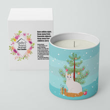 Load image into Gallery viewer, Turkish Van Cat Merry Christmas 10 oz Decorative Soy Candle