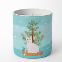 Load image into Gallery viewer, Turkish Van Cat Merry Christmas 10 oz Decorative Soy Candle