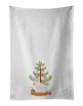 Load image into Gallery viewer, Turkish Van Cat Merry Christmas White Kitchen Towel Set of 2