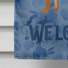 Load image into Gallery viewer, Red Abyssinian Cat Welcome Flag Canvas House Size CK4811CHF