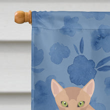 Load image into Gallery viewer, Fawn Abyssinian Cat Welcome Flag Canvas House Size CK4812CHF