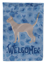 Load image into Gallery viewer, Blue Abyssinian Cat Welcome Garden Flag - Outdoor Decorative Yard Flag CK4813GF