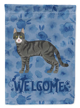 Load image into Gallery viewer, Tricolour Aegean Cat Welcome Flag Canvas House Size CK4814CHF