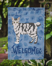 Load image into Gallery viewer, American Bobtail #1 Cat Welcome Garden Flag - Outdoor Decorative Yard Flag CK4816GF