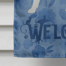 Load image into Gallery viewer, Arabian Mau Cat Welcome Flag Canvas House Size CK4826CHF