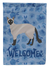 Load image into Gallery viewer, Balinese #1 Cat Welcome Flag Canvas House Size CK4830CHF