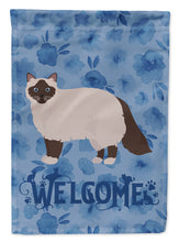 Load image into Gallery viewer, Birman Cat Welcome Garden Flag - Outdoor Decorative Yard Flag CK4836GF