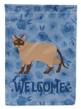 Load image into Gallery viewer, Burmese Cat Welcome Flag Canvas House Size CK4842CHF