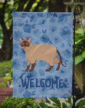Load image into Gallery viewer, Burmese Cat Welcome Garden Flag - Outdoor Decorative Yard Flag CK4842GF