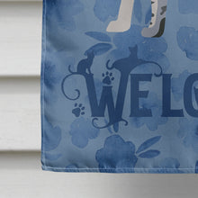 Load image into Gallery viewer, California Spangled #1 Cat Welcome Flag Canvas House Size CK4844CHF