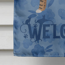 Load image into Gallery viewer, California Spangled #2 Cat Welcome Flag Canvas House Size CK4845CHF