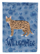 Load image into Gallery viewer, California Spangled #2 Cat Welcome Flag Canvas House Size CK4845CHF
