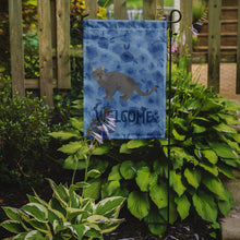 Load image into Gallery viewer, Chartreux #1 Cat Welcome Garden Flag - Outdoor Decorative Yard Flag CK4848GF