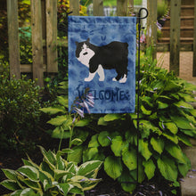 Load image into Gallery viewer, Cymric Cat Welcome Garden Flag - Outdoor Decorative Yard Flag CK4865GF