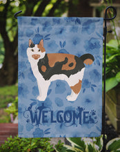 Load image into Gallery viewer, Cymric #2 Cat Welcome Garden Flag - Outdoor Decorative Yard Flag CK4866GF