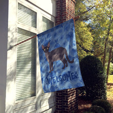 Load image into Gallery viewer, Devon Rex Cat Welcome Flag Canvas House Size CK4867CHF