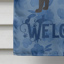 Load image into Gallery viewer, Devon Rex Cat Welcome Flag Canvas House Size CK4867CHF