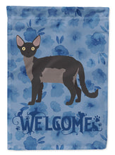 Load image into Gallery viewer, Devon Rex Cat Welcome Flag Canvas House Size CK4867CHF