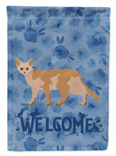 Load image into Gallery viewer, Devon Rex #3 Cat Welcome Flag Canvas House Size CK4869CHF