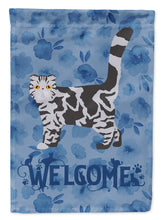 Load image into Gallery viewer, Foldex Exotic Fold #1 Cat Welcome Flag Canvas House Size CK4890CHF